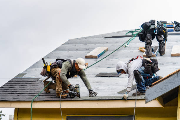Professional Gutter Installation technician working in Sturgis, MI